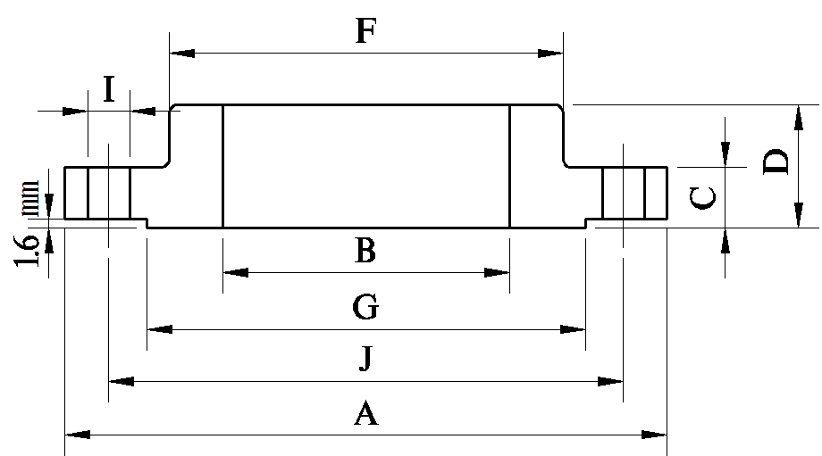 ASME B16.5 Slip On Flange/SO Flange Dimensions